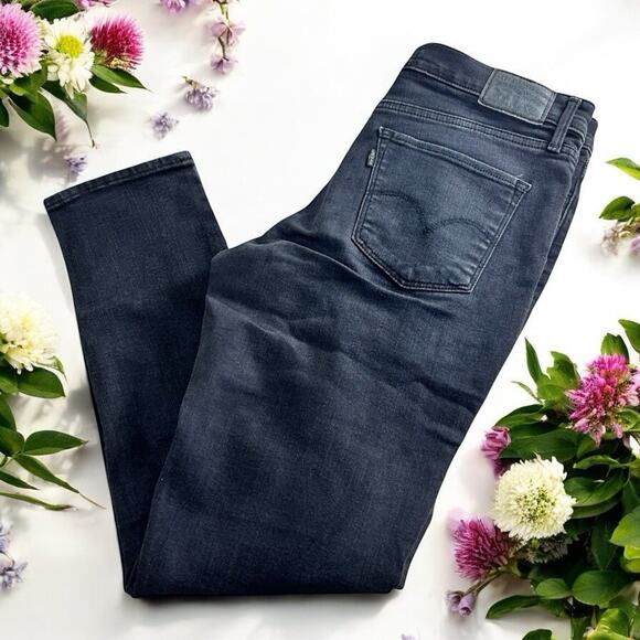 Levi's Denim - Women's Levis 311 Shaping Skinny Black Jeans Sz 30 Stretch 28" Inseam Mid-Rise